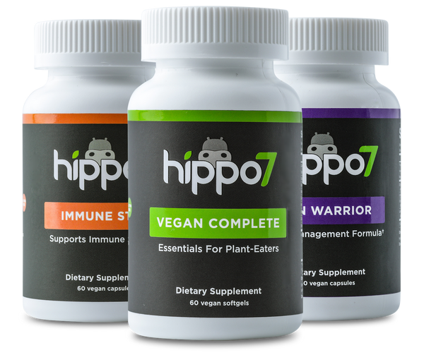 The Trifecta is the ultimate Hippo7 supplement bundle with Vegan Complete, Zen Warrior and Immune Star