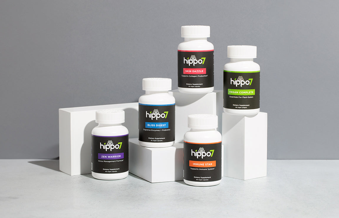 Hippo7 Bundle & Save vegan supplements that are discounted when you pair them together