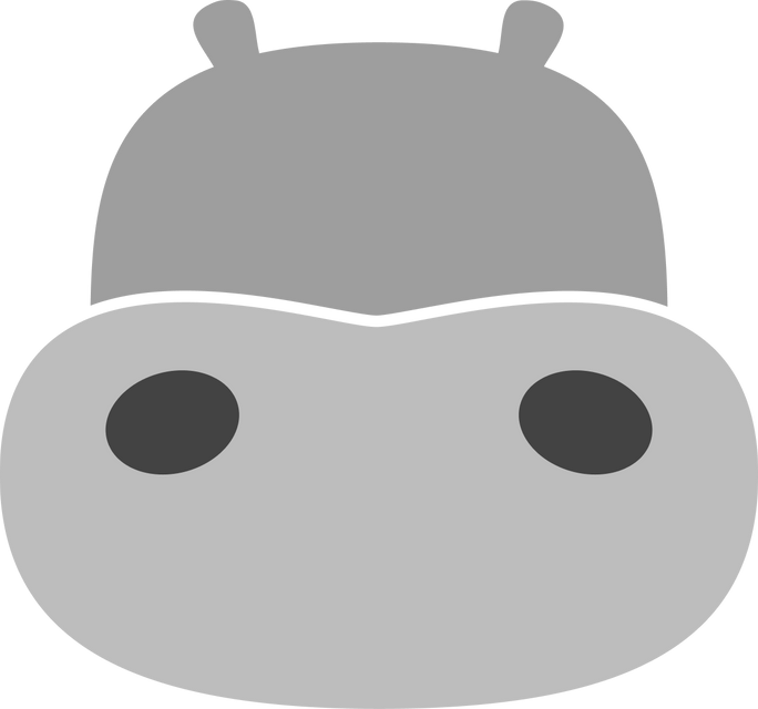 Hippo7 logo of just hippo