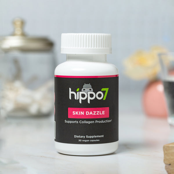 Skin Dazzle Supports Collagen Production Supplement Hippo7