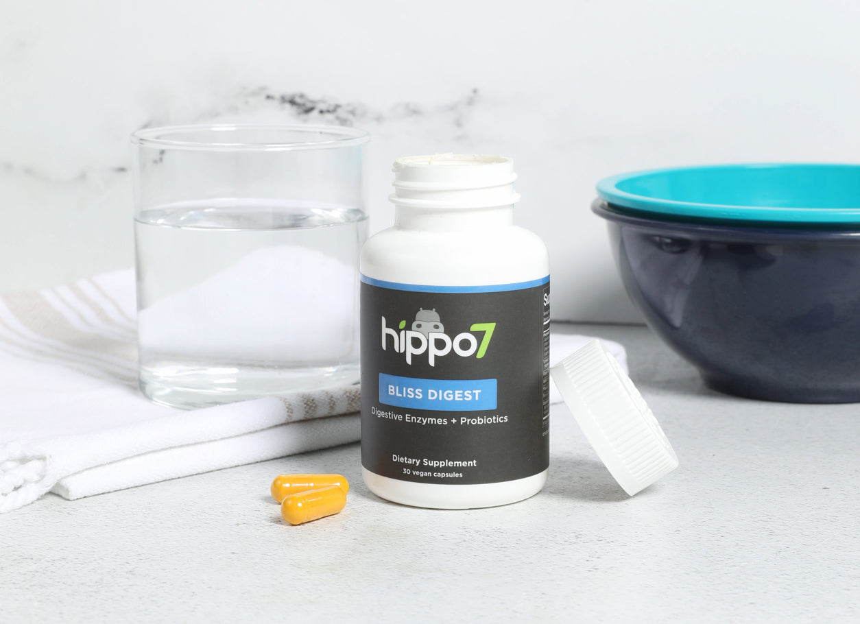 Bliss Digest gut health supplement from Hippo7
