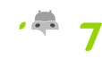 Hippo7 White Logo