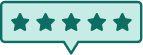 Hippo7 5-star reviews icon, showing we have over 1,400 five star reviews