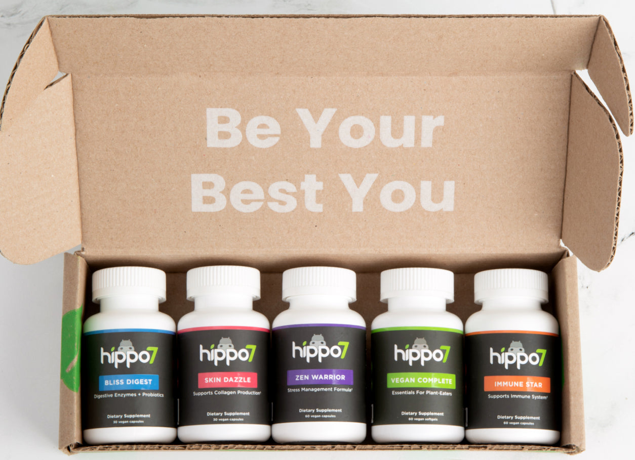 The Hippo7 Wellness Bundle in Hippo7 box